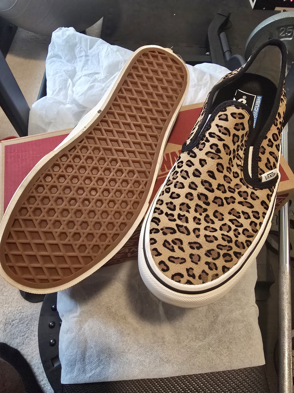 Vans Women's Slip-On Sneakers in Leopard Print